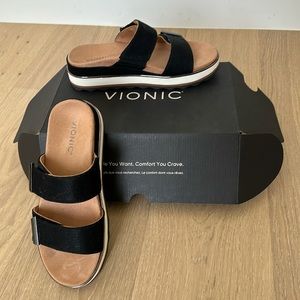 Bionic Black Brandie Sandals